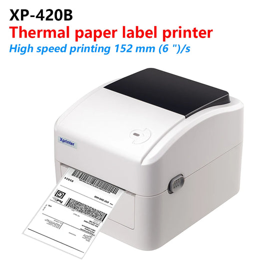 High Quality 4*6 Inches Sticker Label Printer 420B Direct Thermal Printer Shipping Label Printer
