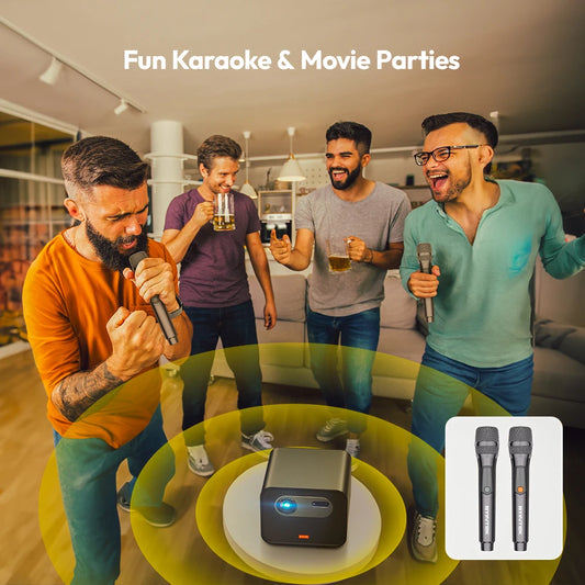 BYINTEK R90 Max Full HD 1080P Projector 4K DLP 2200 ANSI Lumens Android TV 11.0 3D 4K Supported Smart Home Theater Projector