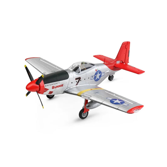 XK A280 P-51 3D/6G System 2.4GHz 4CH 560mm Wingspan EPP RC Airplane Fighter RTF With LED Lights Vehicles Toy Gift for Beginner