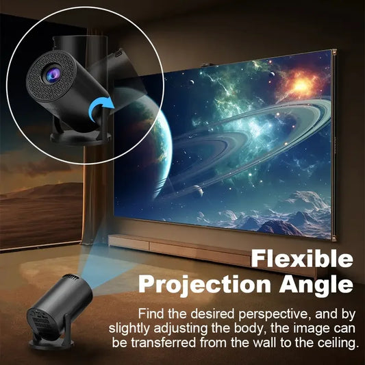 M5 4K WiFi6 Projector Android 11 260 ANSI Dual WIFI USB Plug 1080P Home Cinema Outdoor portable