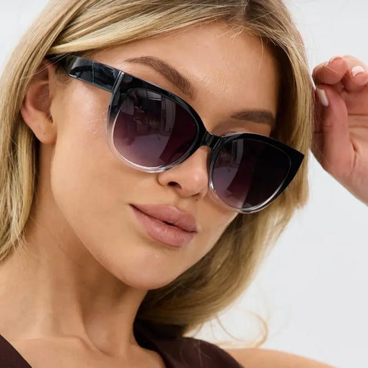 Fashion Cat Eye Sunglasses Women Gradient Color UV400 Designer Popular Shades