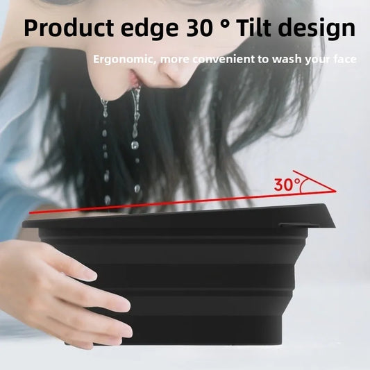 Collapsible Silicone Face Basin Ice Therapy Beauty Spa Container Home Use