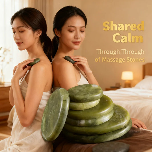 Natural Jade Hot Massage Stone 1PC Full Body Face Neck Relaxation Therapy Tool