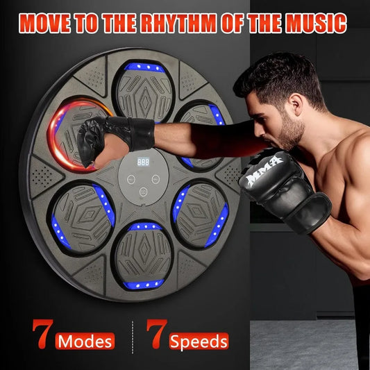 2025 Upgrade Music Boxing Machine Wall Mounted with Bluetooth Smart Technology for Interactive Fitness Training Ideal for and A