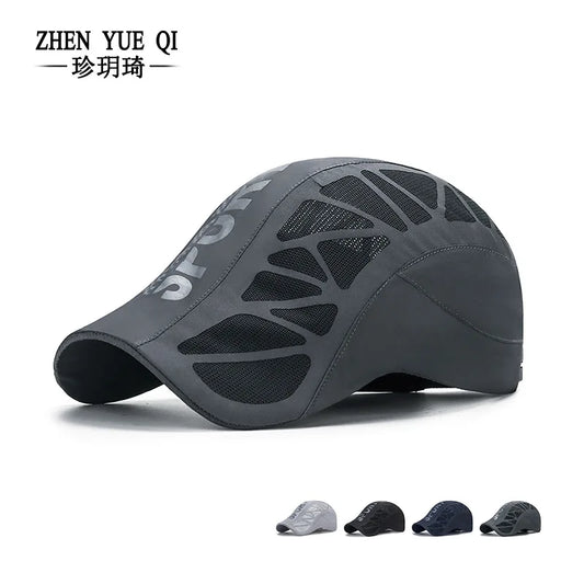 Running Hat Mesh Sports Cap Lightweight Quick Drying Runner Cap for Men Wom