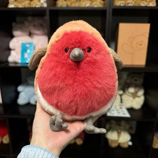 20cm Fat Robin Plushies Cartoon Stuffed Animal Plum Robin Doll Very Soft Cuddly Plush Bird Toy Cute Fluffy Birthday Gifts Girl
