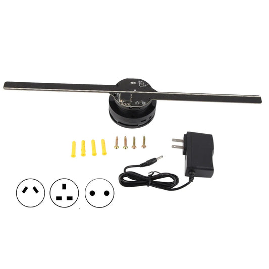 Ventilador holográfico 3D com 224 contas de luz LED