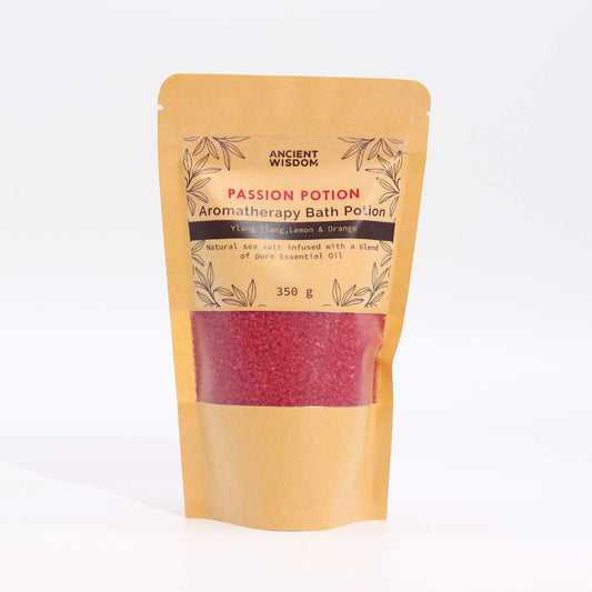 Aromatherapy Bath Potion in Kraft Bag 350g - Passion