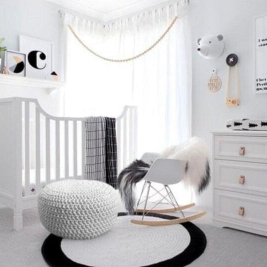 Crochet Round Rug, Soft Floor Mat