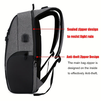 Anti-Theft Laptop Backpack – Large Capacity Travel & Business Bag