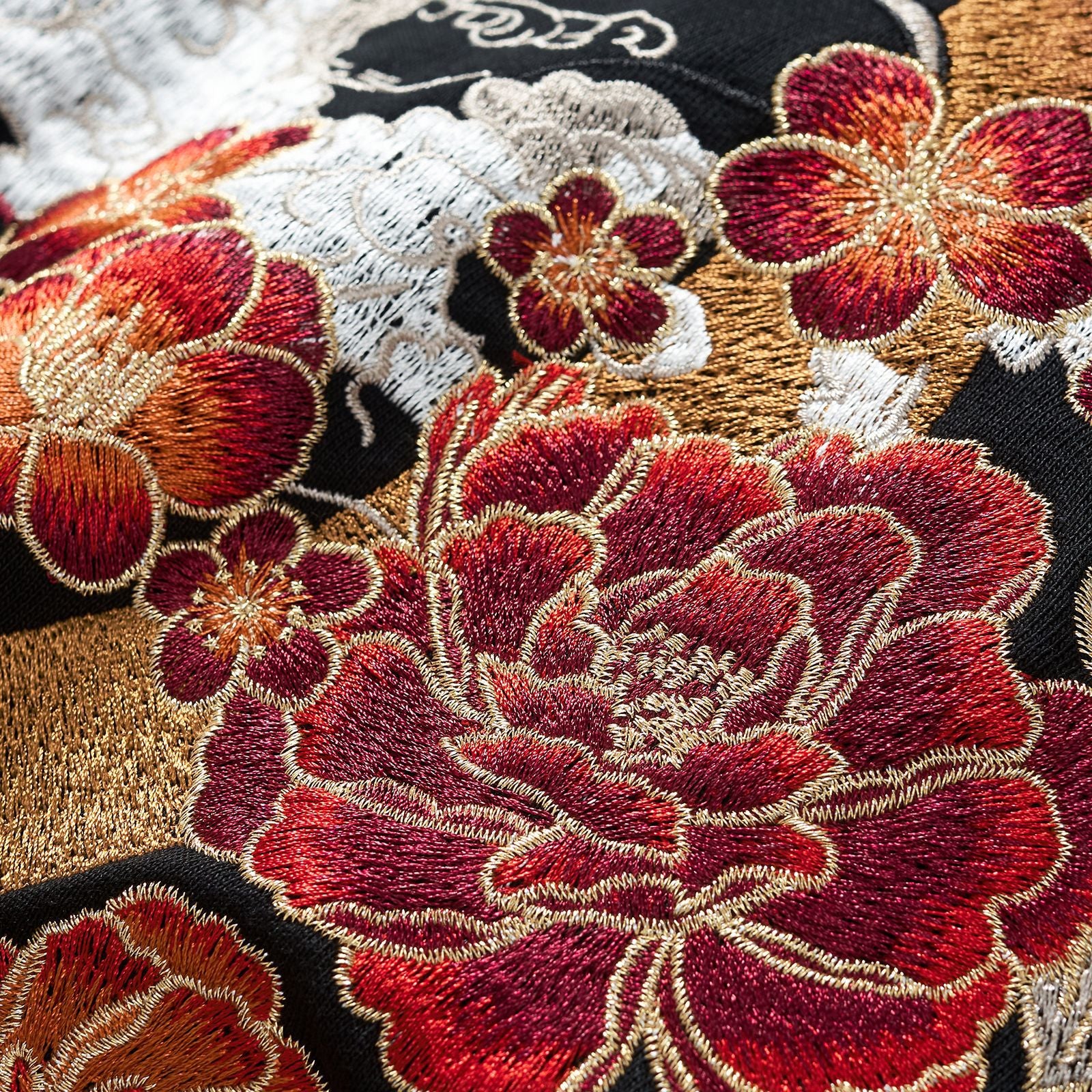 Mens Loose Fit Polyester Embroidered Chinese Style Jacket