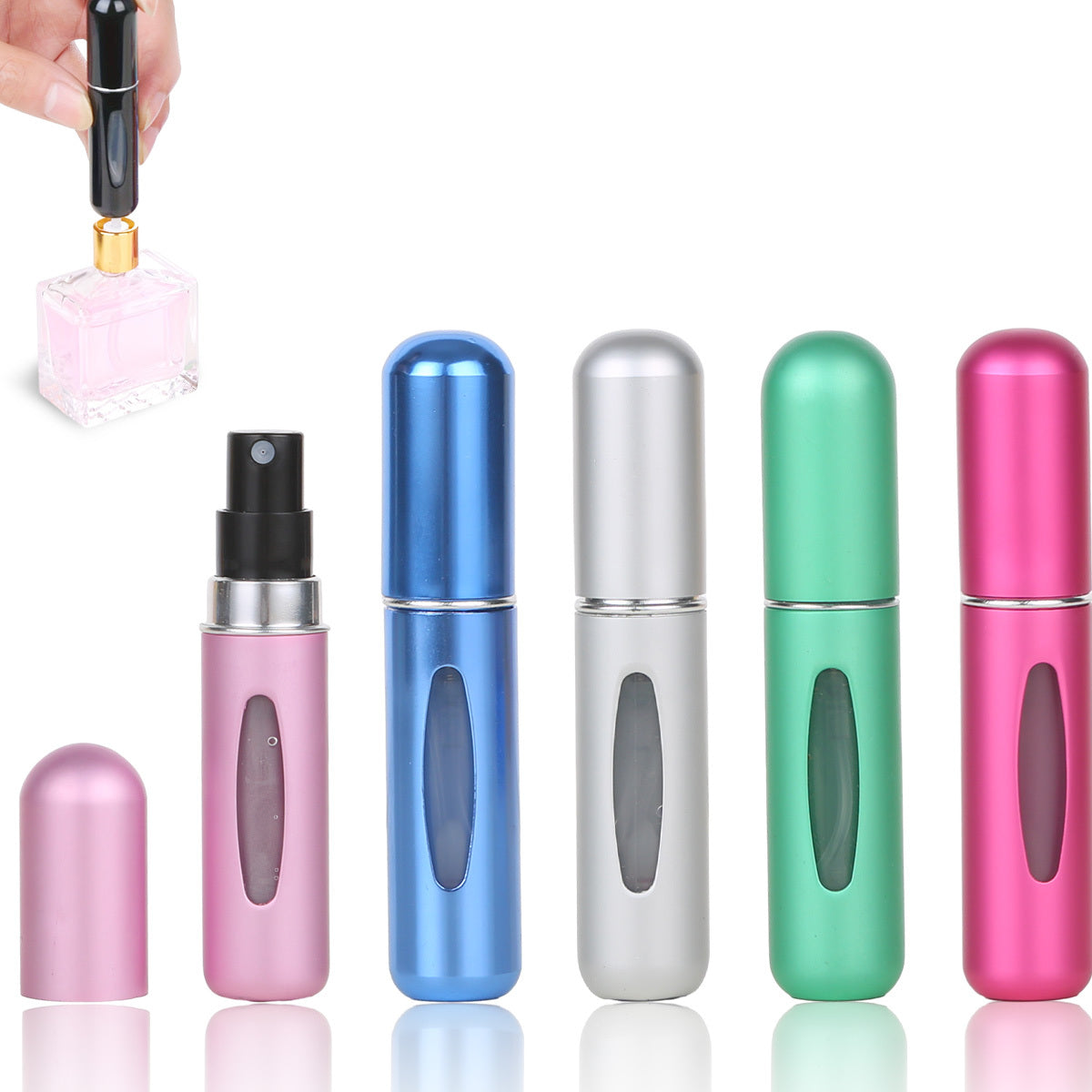 Portable Mini Perfume Atomizer – 5ml Refillable Travel Spray Bottle