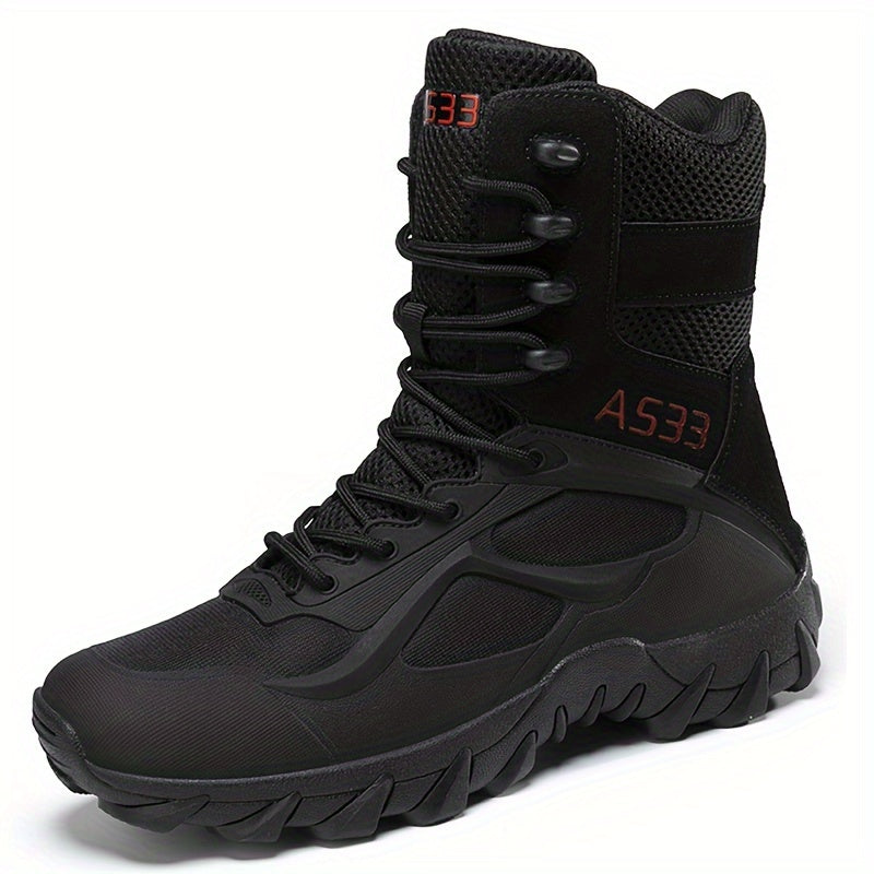 Men's Tactical Hiking Boots – Shock-Absorbing, Non-Slip Rubber Sole, Ergonomic Design, All-Terrain, All-Weather