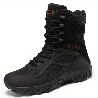 Men's Tactical Hiking Boots – Shock-Absorbing, Non-Slip Rubber Sole, Ergonomic Design, All-Terrain, All-Weather