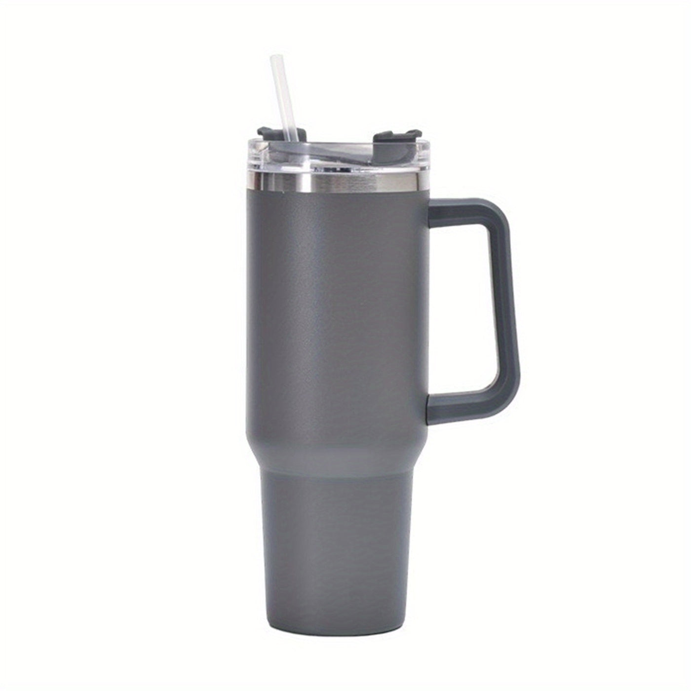1pc Vacuum-Insulated Stainless Steel Tumbler with Straw - Thermocooler Technology & Handle - Perfect for Hot/Cold Beverages - Durable Double-Wall Insulated Water Cup for All-Day Temperature Retention