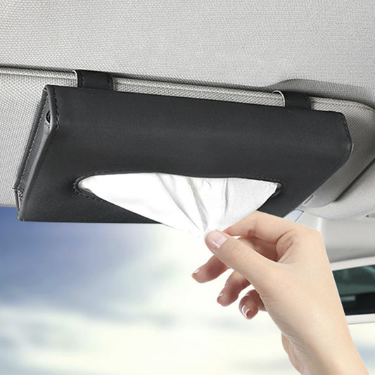 Car Sun Visor Tissue Holder – Pull-Out Paper Towel Box for Vehicles
