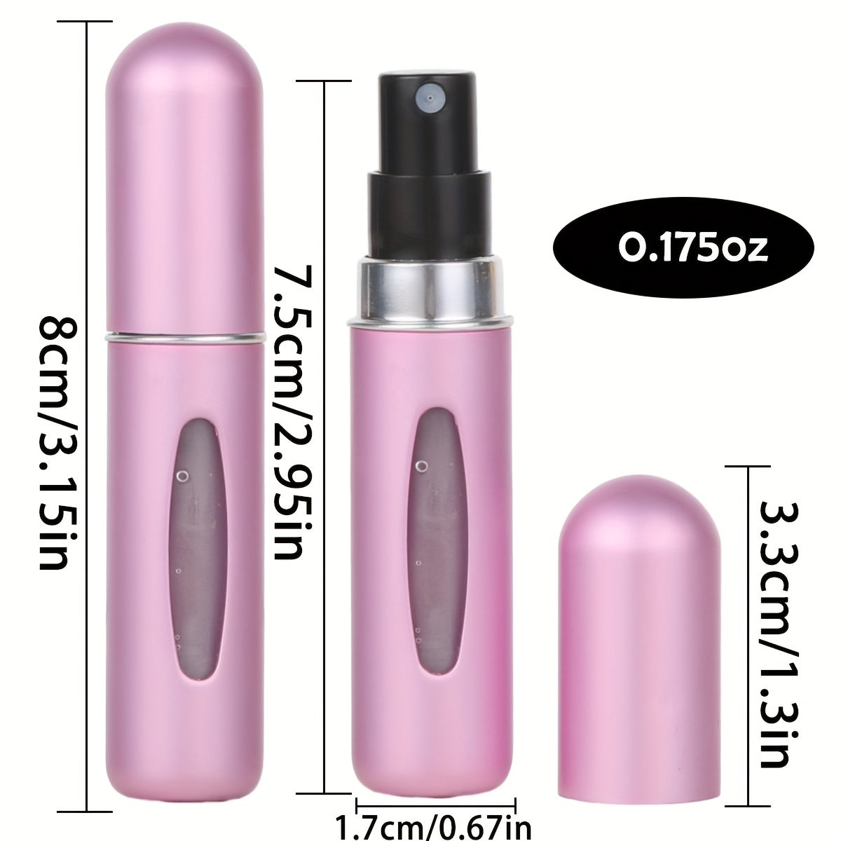 Portable Mini Perfume Atomizer – 5ml Refillable Travel Spray Bottle