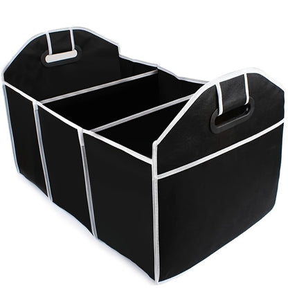 Foldable Car Trunk Organizer – Collapsible Black Storage Box for Vehicles