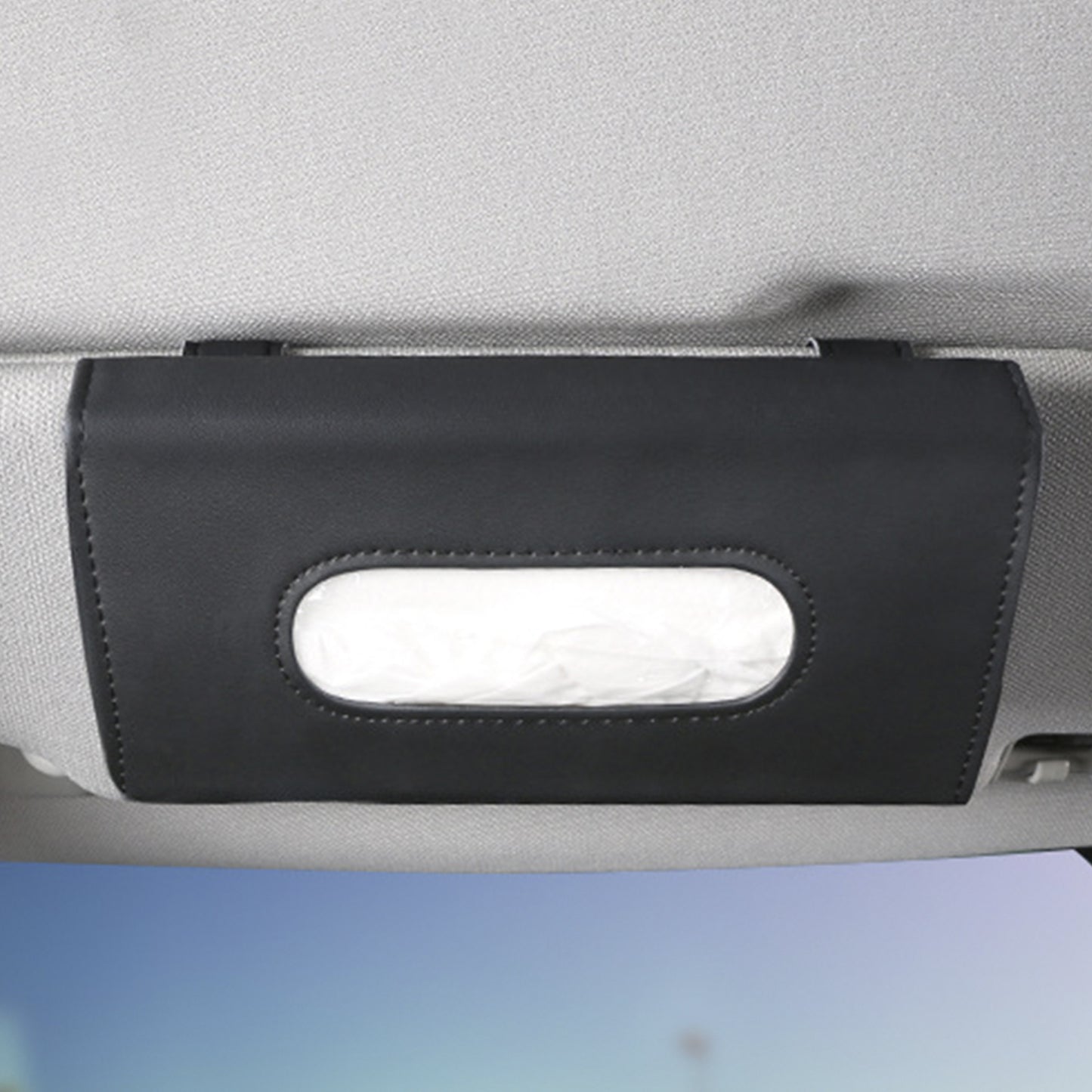 Car Sun Visor Tissue Holder – Pull-Out Paper Towel Box for Vehicles