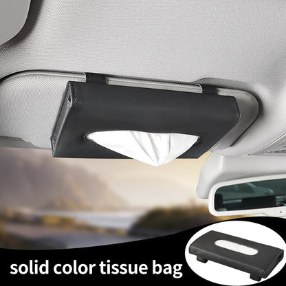 Car Sun Visor Tissue Holder – Pull-Out Paper Towel Box for Vehicles