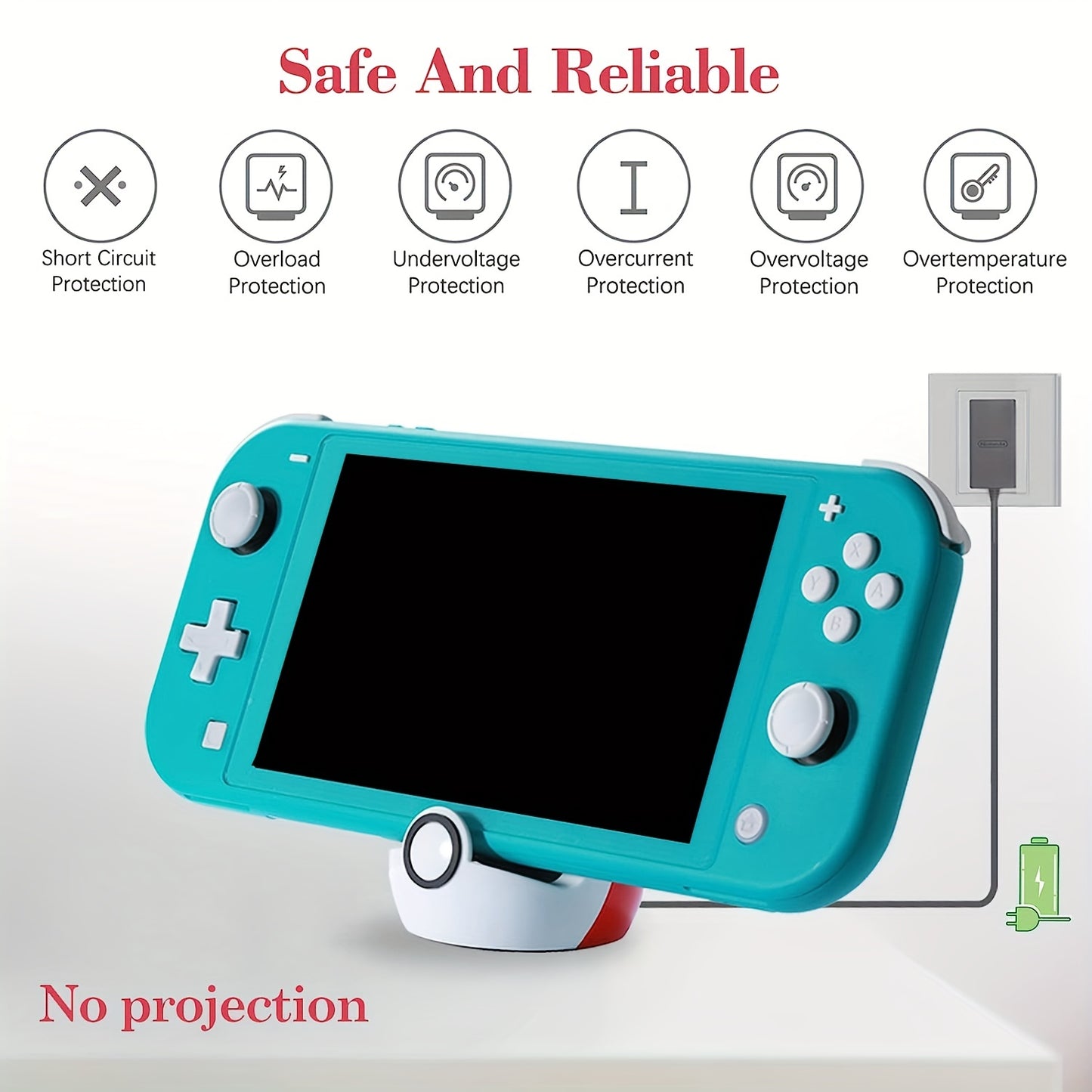 Compact USB-C Charging Stand for Nintendo Switch – Portable Dock for Switch, Switch Lite, and Switch OLED