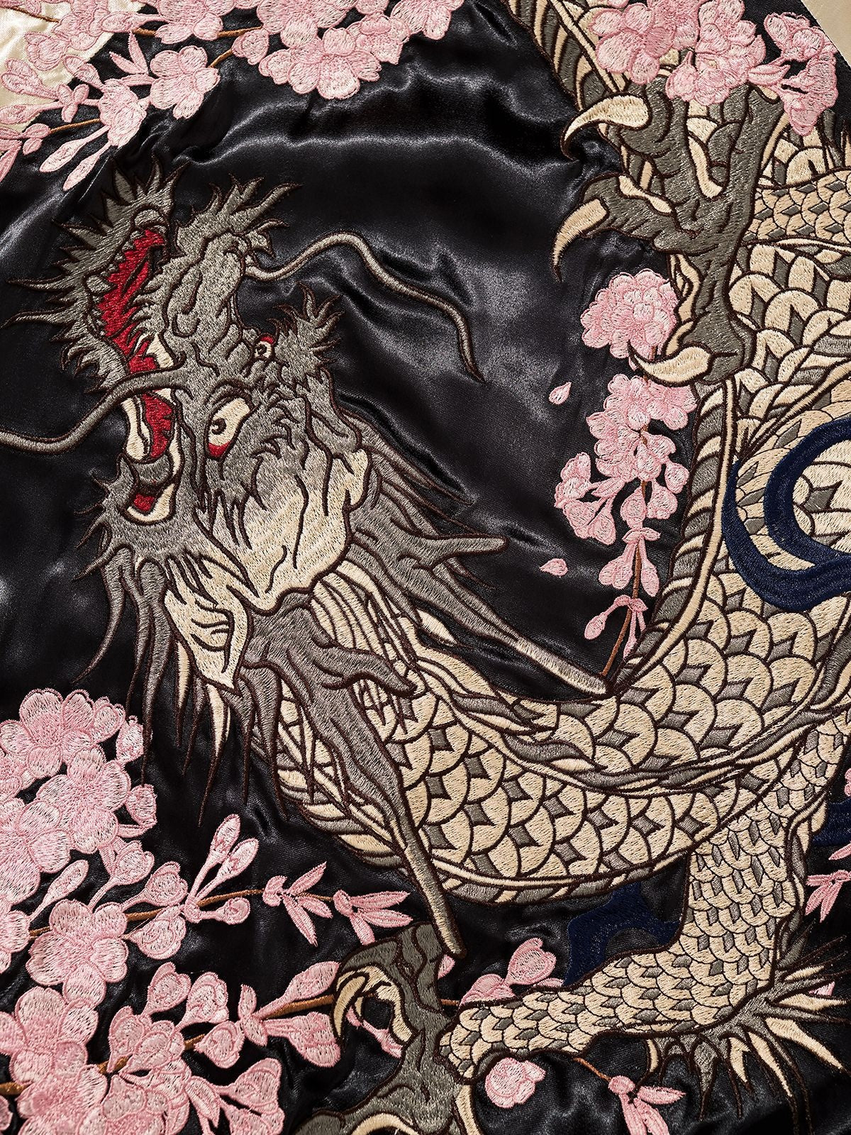 Mens Loose Fit Polyester Embroidered Chinese Style Jacket