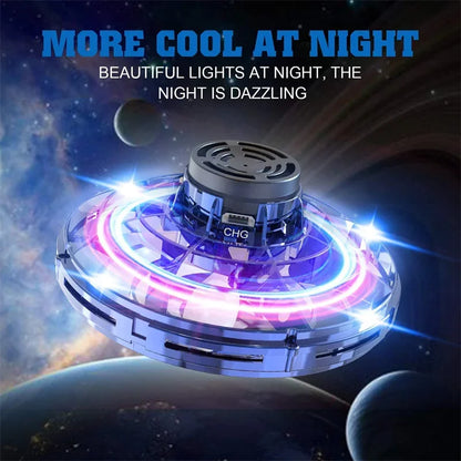 Magic Flying Drone UFO Spinner – LED Light-Up Hand-Controlled Flying Orb for Kids & Adults