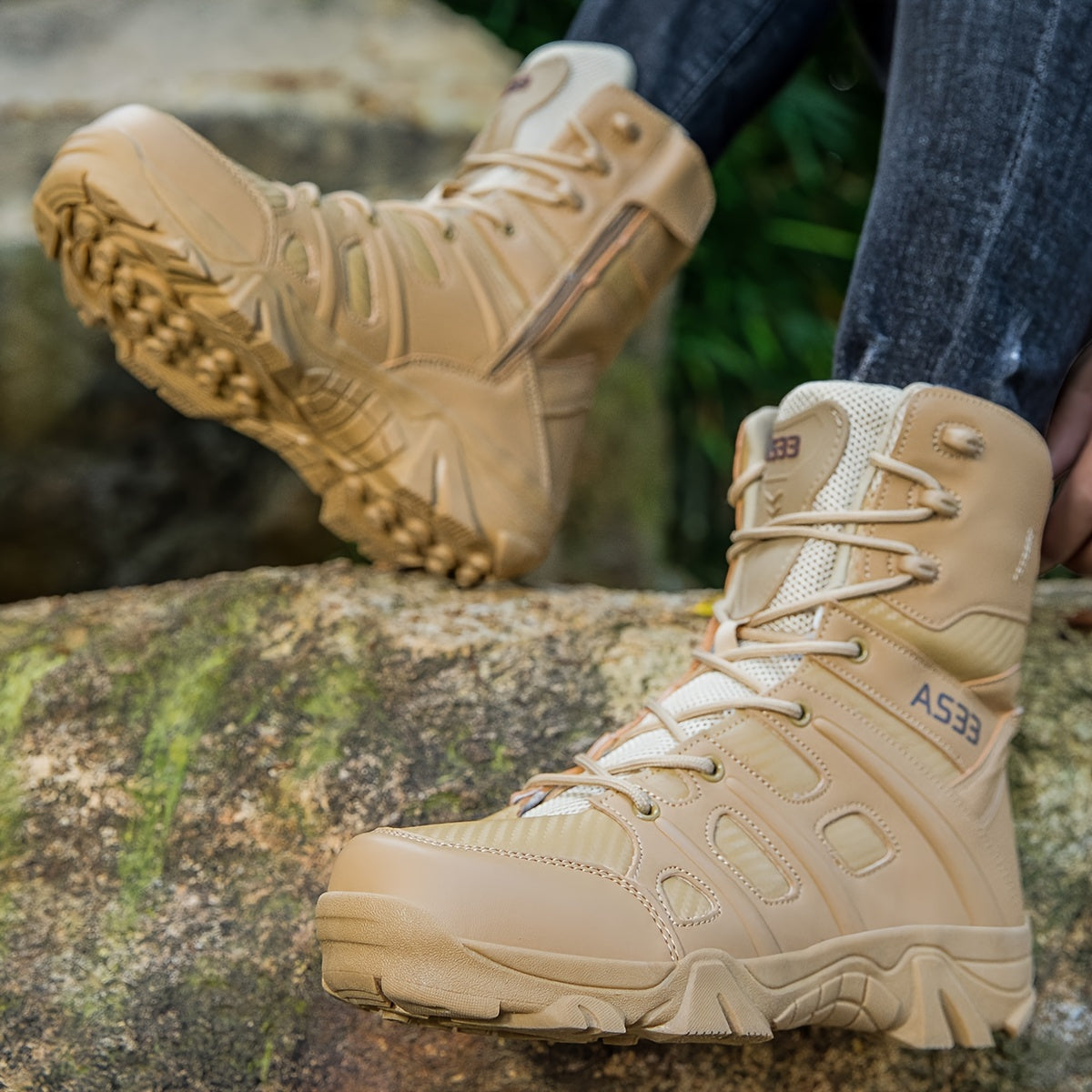 Men's Hiking Boots – Non-Slip Traction, Wear-Resistant Trekking Footwear