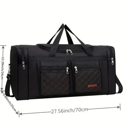 Large Capacity Handbag, Men's Luggage Bag, Multiple Pocket Travel Bag, Clothes Storage Bag