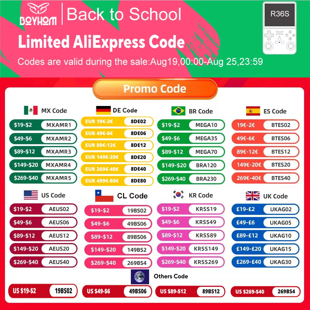 BOYHOM NEW R36S Retro Video Game Console Linux System 3.5 Inch IPS Screen Portable Pocket Player 64GB 128G Games best Kids gifts