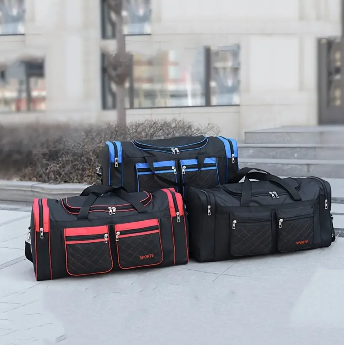 Large Capacity Handbag, Men's Luggage Bag, Multiple Pocket Travel Bag, Clothes Storage Bag