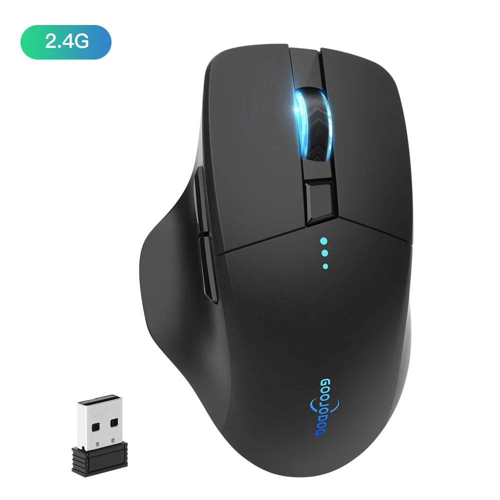 Bluetooth wireless mouse 2.4G mouse gamer 4000 DPI Optical Sensor 6 Mute Buttons For MacBook Tablet Laptop PC gaming mouse