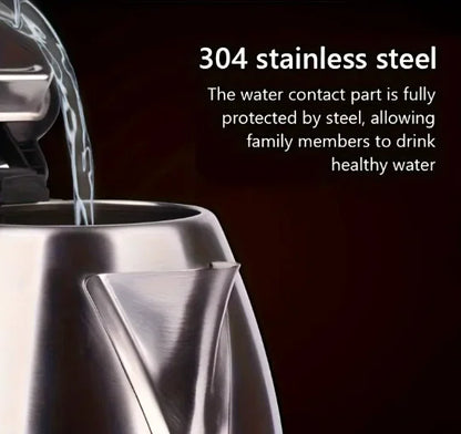 1.8L 304 Stainless Steel Electric Kettle 1000W Power Fast Boil for Home Kitchen Travel Hotel Office & RV Use Discounted