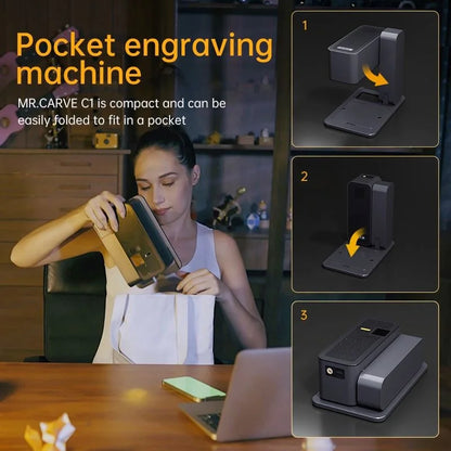Wireless Laser Engraving Machine for Engraving Designs on Paper Cardboard and Vinyl Materials