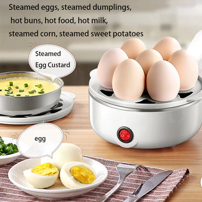 Automatic Electric Poacher and Boiler Plastic Kitchen Cooking Egg Maker for Soft-Boiled Eggs Machine Egg Cooker