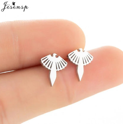 Multiple Mini Stainless Steel Bird Jewelry Earrings 2024 Trend For Women Girls Cute Crane Parrot Bee Hummingbird Studs oorbellen
