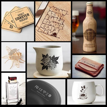 Wireless Laser Engraving Machine for Engraving Designs on Paper Cardboard and Vinyl Materials