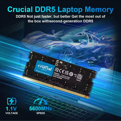 DDR5 8GB 16GB 32GB 48GB 4800MHZ 5200MHZ 5600MHZ PC5-38400 44800 SODIMM 262PIN 1.1V Non-ECC Memory for Laptop