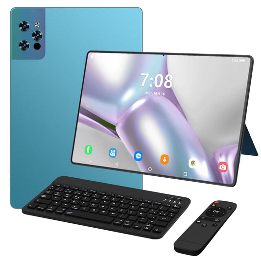Pro16 Max 14-Inch Android 15 Tablet PC 5G WiFi 512GB Storage 12GB Work Keyboard Remote Control 10 Core GSM Padded Entertainment
