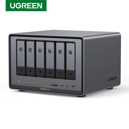 UGREEN NASync DXP6800 Pro 6 Bay Desktop NAS Intel i5 1235u 10 Core CPU 8GB DDR5 RAM Network Attached Storage (Diskless)