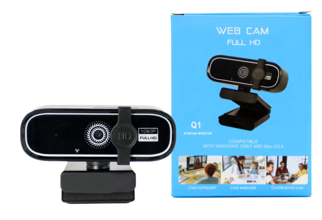 1080P/2K/4K HD USB Webcam with AutoFocus Desktop or Laptop Camera for Online Video Conferencing Meetings with Microphone