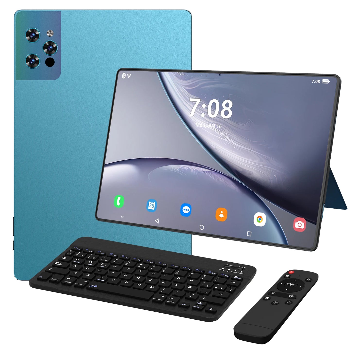 Pro16 Max 14-Inch Android 15 Tablet PC 5G WiFi 512GB Storage 12GB Work Keyboard Remote Control 10 Core GSM Padded Entertainment