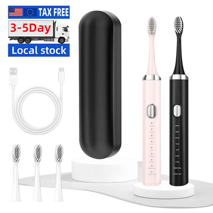 Us Warehouse Products Brosse a Dent Electrique Electric Toothbrush Battery Powered Led Electric Toothbrush