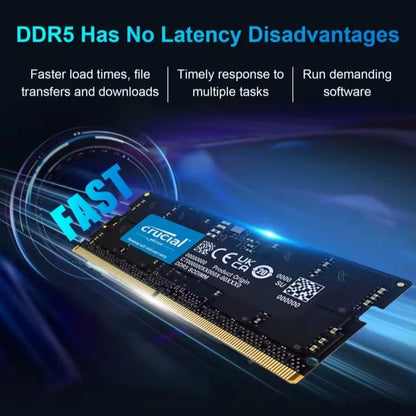 DDR5 8GB 16GB 32GB 48GB 4800MHZ 5200MHZ 5600MHZ PC5-38400 44800 SODIMM 262PIN 1.1V Non-ECC Memory for Laptop