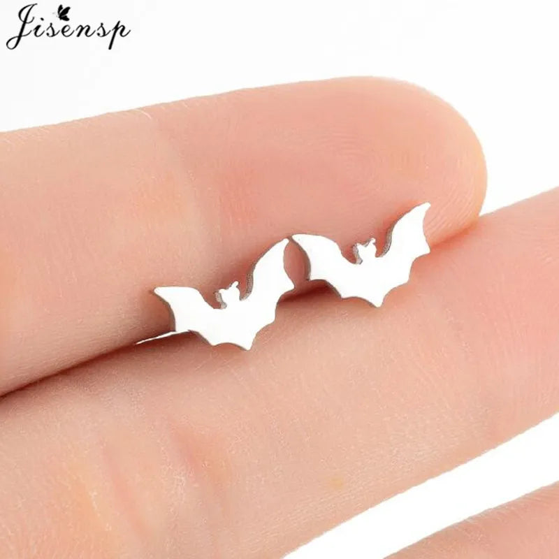 Multiple Mini Stainless Steel Bird Jewelry Earrings 2024 Trend For Women Girls Cute Crane Parrot Bee Hummingbird Studs oorbellen