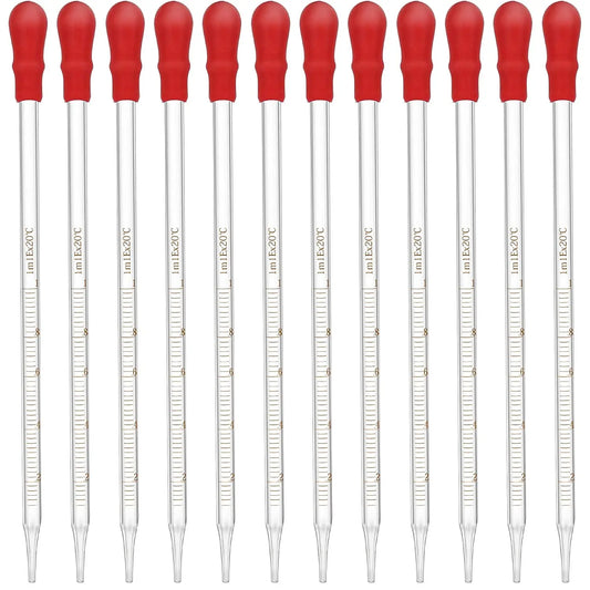 0.5ml 1ml 2ml 3ml Graduated Scale Dropper Pipette Borrosilicate Glass Rubber Head Liquid Pipettors For Lab Scale Laboratory