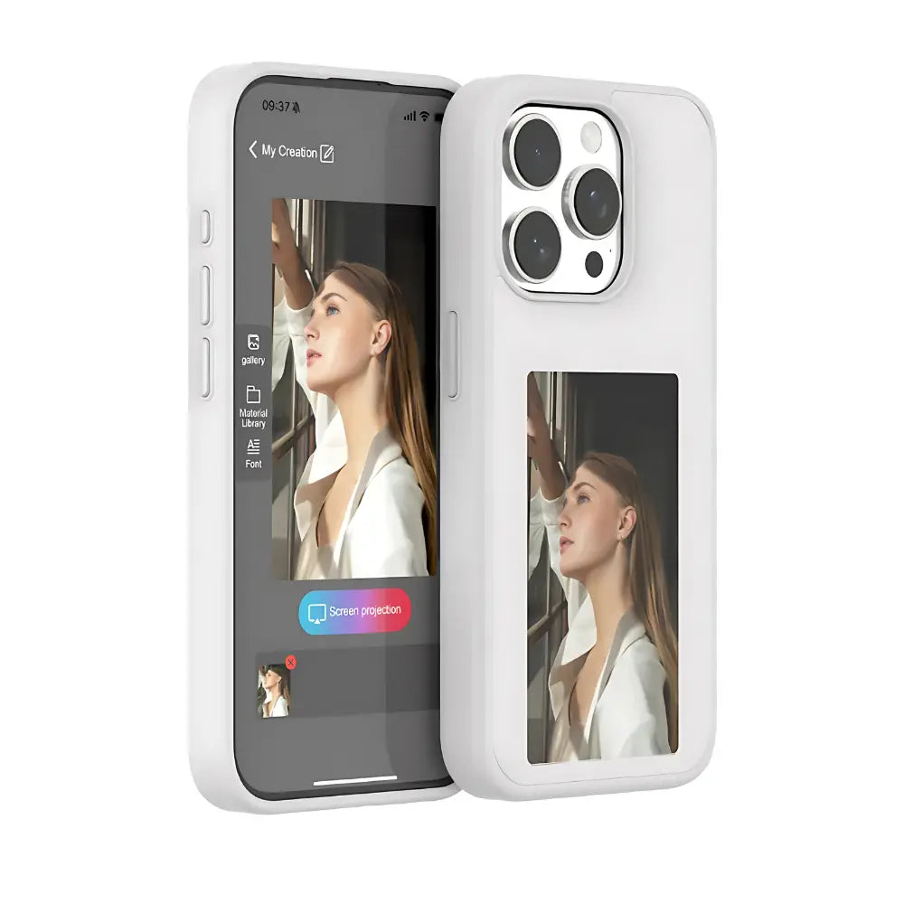 E-Ink Smart Phone Case – Customizable NFC-Enabled E-Ink Display