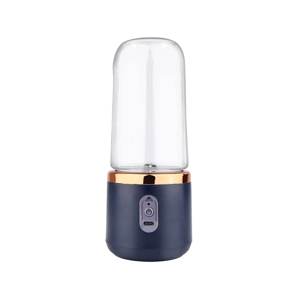 400ml Portable Blender Cup Bottle USB Rechargeable 6 Blades Fruit Mixer Mini Hand Juicer Blender Smoothie