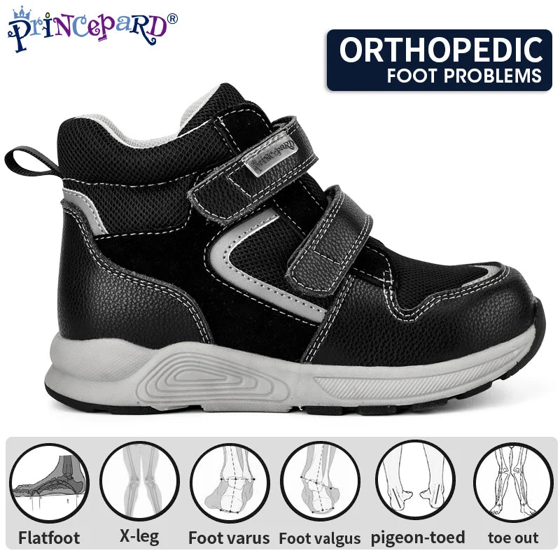 Kids Orthopedic Shoes Girls Boys Corrective Sneakers with Arch Support Princepard Autumn Children Medical Casual Footwear