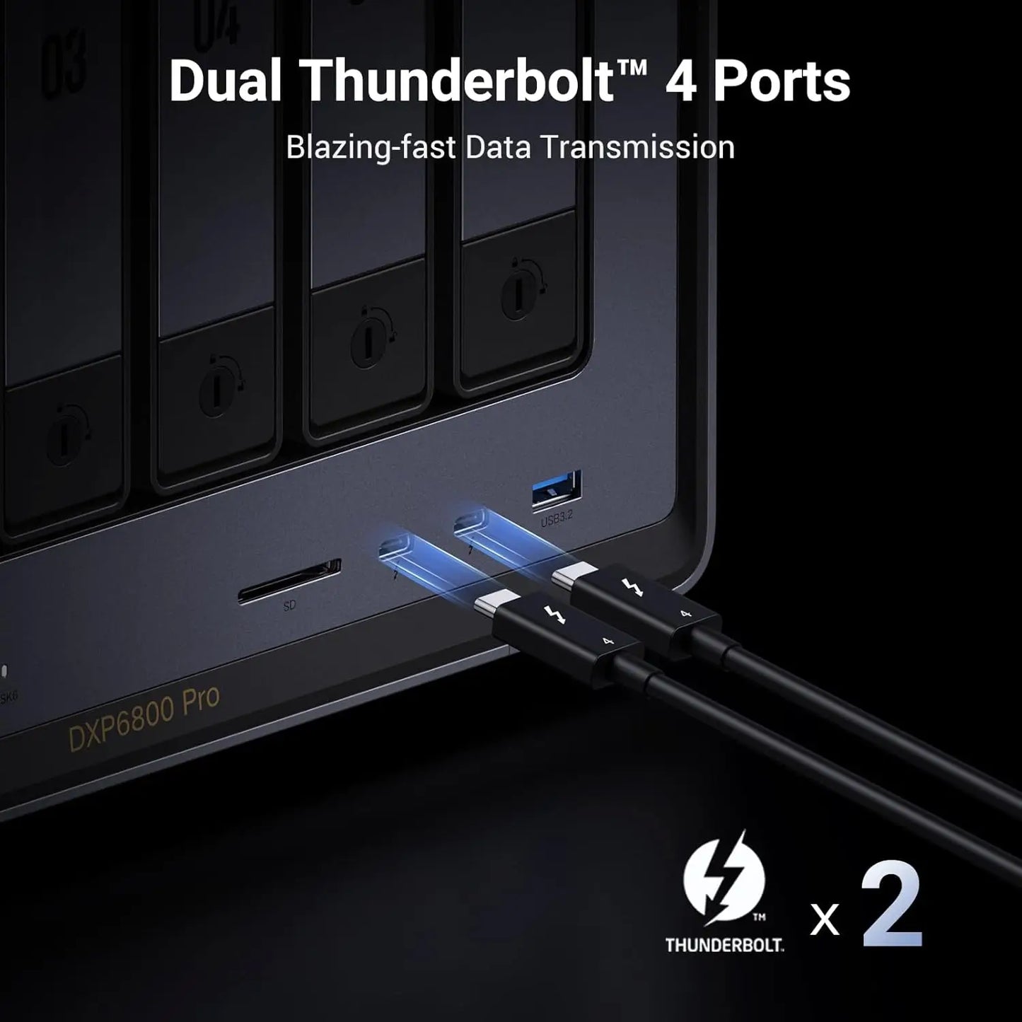 UGREEN NASync DXP6800 Pro 6 Bay Desktop NAS Intel i5 1235u 10 Core CPU 8GB DDR5 RAM Network Attached Storage (Diskless)